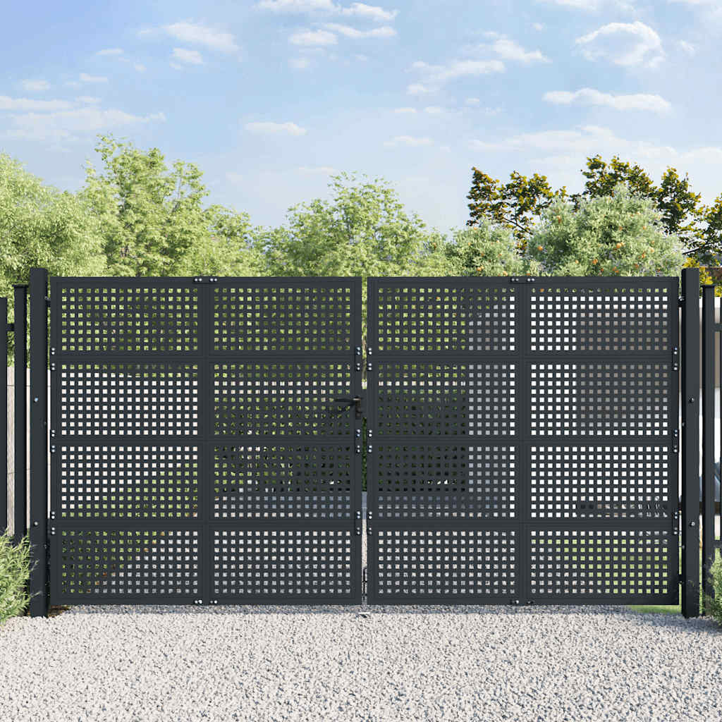 Garden Gate Anthracite 400x175 cm Steel