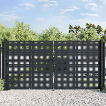 Garden Gate Anthracite 400x175 cm Steel