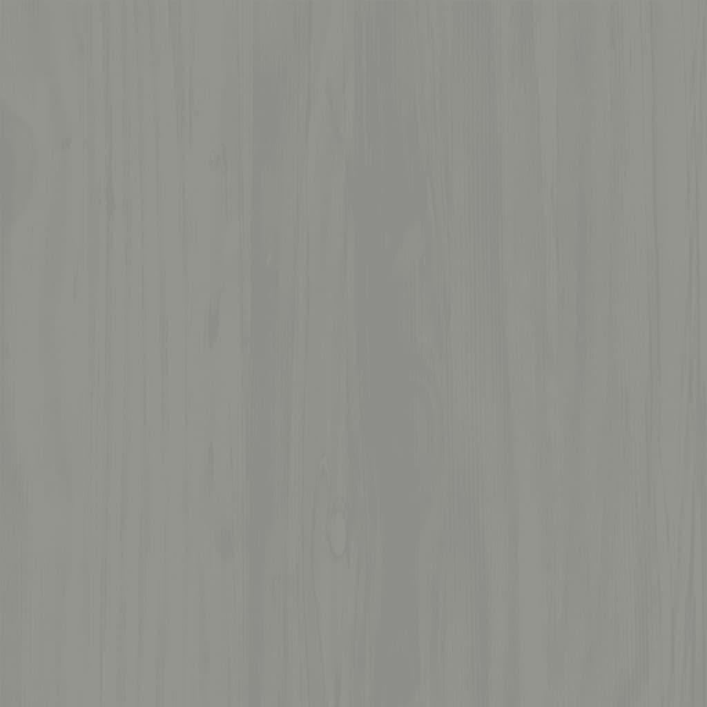 Shoe Cabinet VIGO 60x35x96 cm Grey Solid Wood Pine