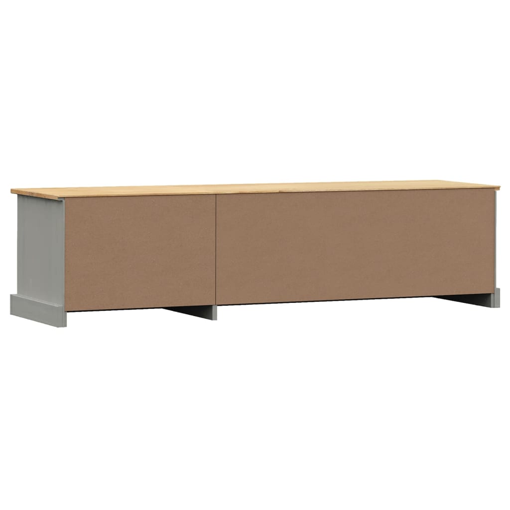 TV Cabinet "VIGO" Grey 156x40x40 cm Solid Wood Pine