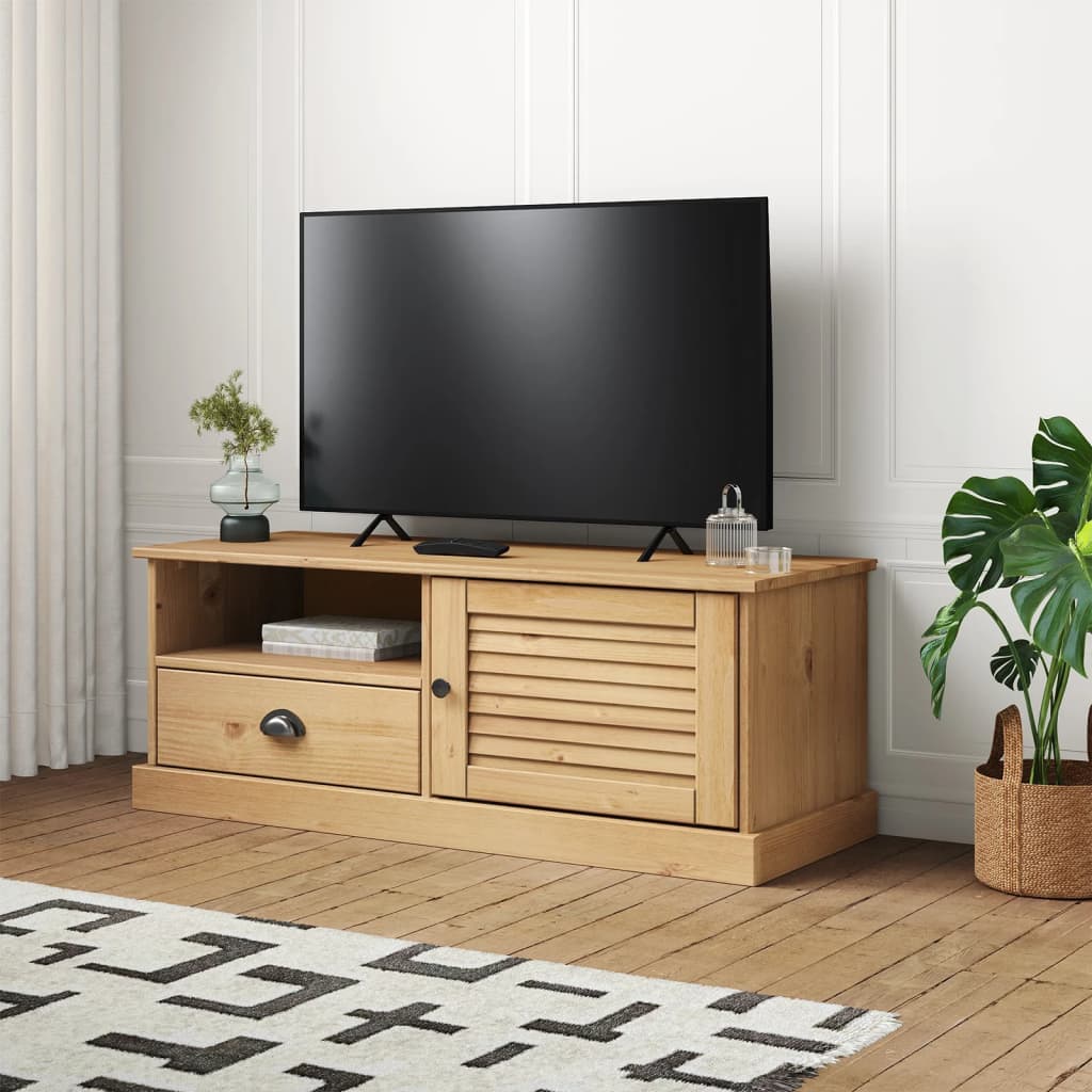 TV Cabinet "VIGO" 106x40x40 cm Solid Wood Pine