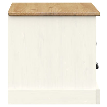 TV Cabinet "VIGO" White 106x40x40 cm Solid Wood Pine