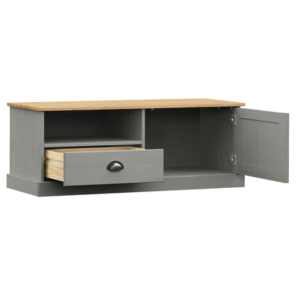 TV Cabinet "VIGO" Grey 106x40x40 cm Solid Wood Pine