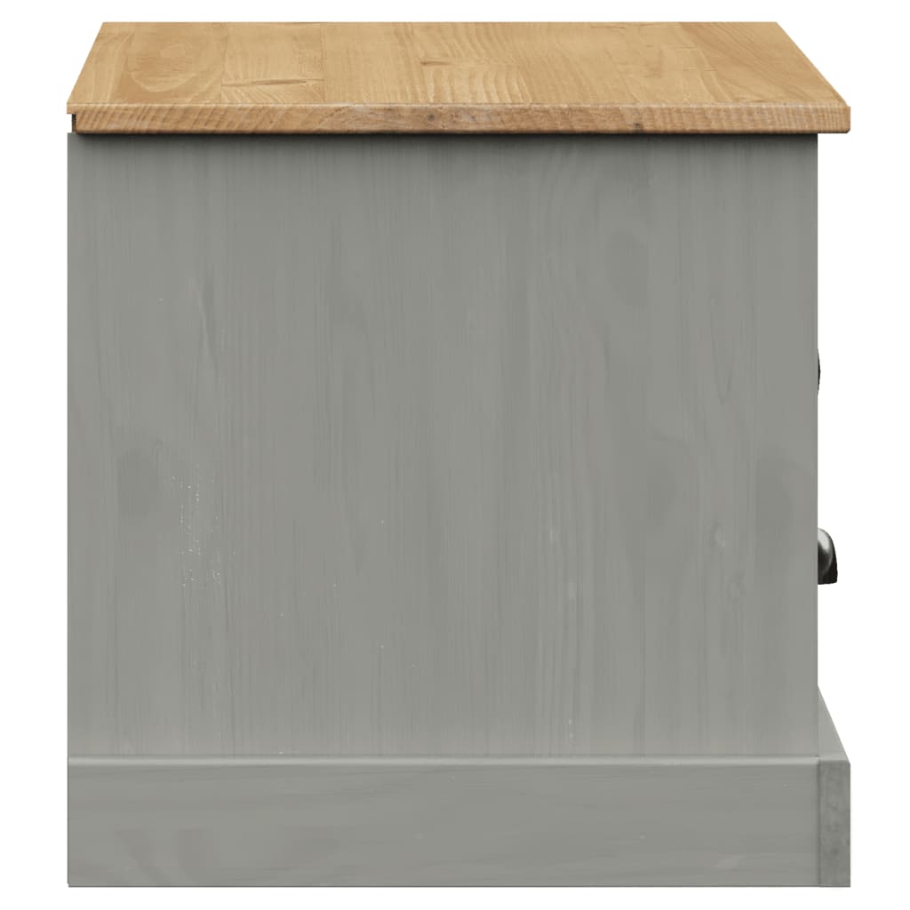 TV Cabinet "VIGO" Grey 106x40x40 cm Solid Wood Pine
