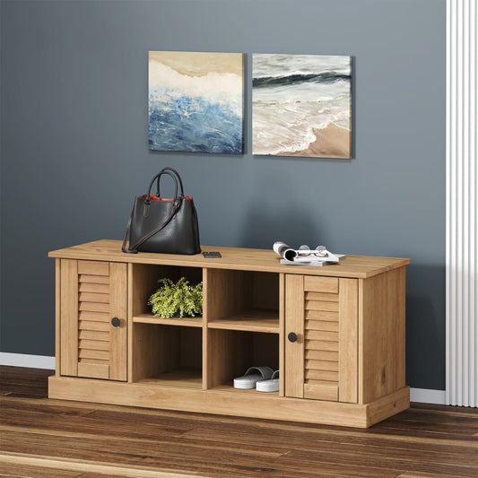 Shoe Bench VIGO 106x35x45 cm Solid Wood Pine