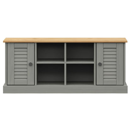 Shoe Bench VIGO Grey 106x35x45 cm Solid Wood Pine