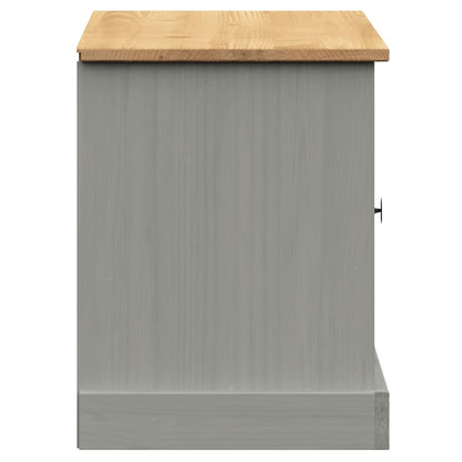 Shoe Bench VIGO Grey 106x35x45 cm Solid Wood Pine