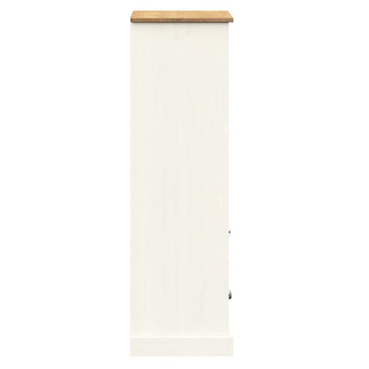 Bookcase VIGO White 60x35x114.5 cm Solid Wood Pine