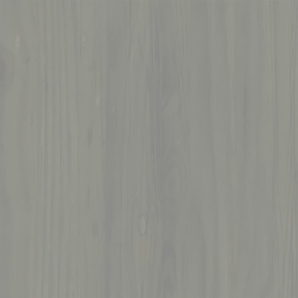 Sideboard with Drawers VIGO 113x40x75 cm Grey Solid Wood Pine