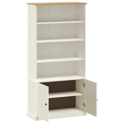 Bookcase "VIGO" White 85x35x170 cm Solid Wood Pine