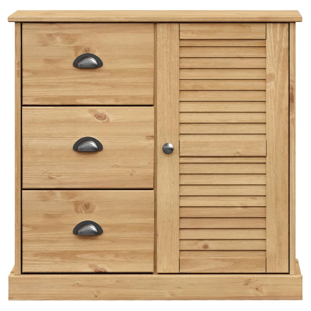 Sideboard with Drawers VIGO 78x40x75 cm Solid Wood Pine