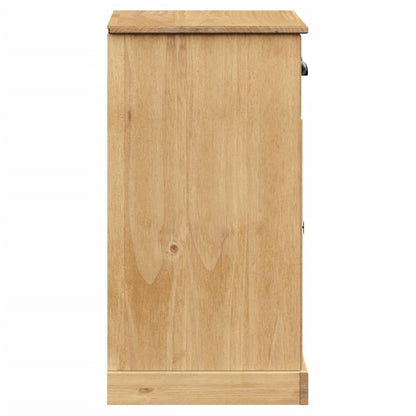 Sideboard | Honey | Solid pine wood, engineered wood, metal | Compact