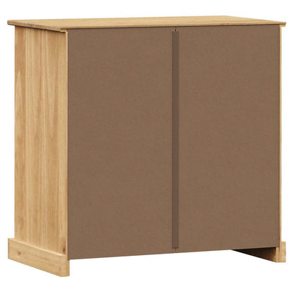 Sideboard | Honey | Solid pine wood, engineered wood, metal | Compact