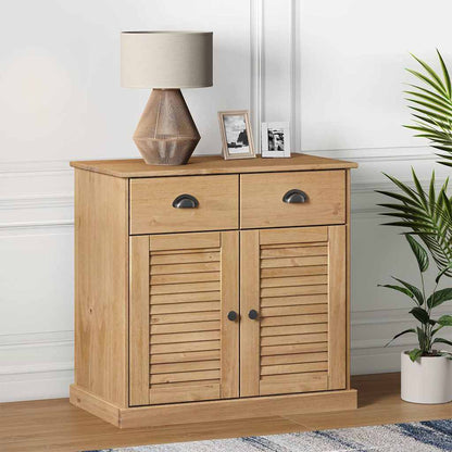Sideboard with Drawers VIGO 78x40x75 cm Solid Wood Pine