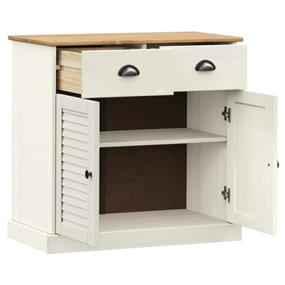 Sideboard | White | Solid Pine Wood | Compact | Sideboard | Rectangular