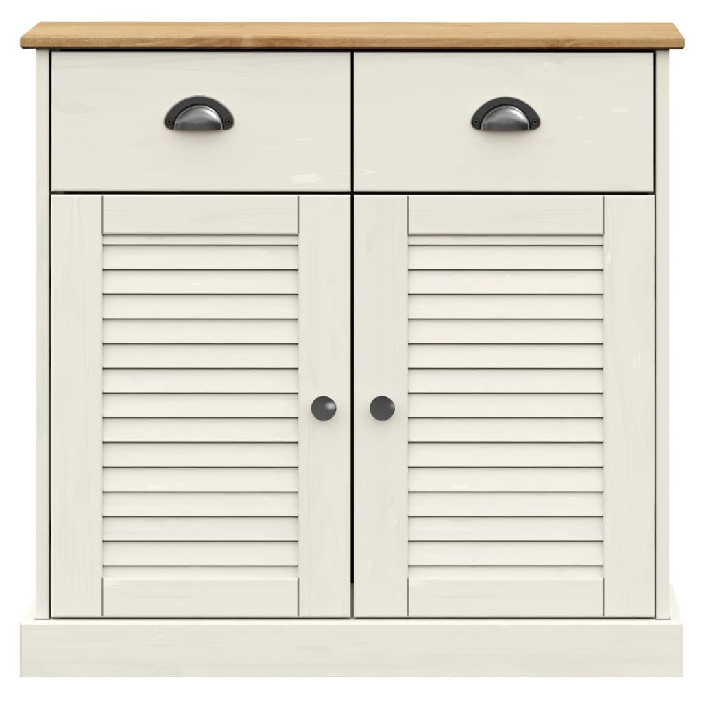 Sideboard | White | Solid Pine Wood | Compact | Sideboard | Rectangular