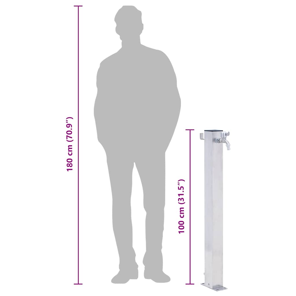 Water Column | Stainless steel | Large |  Durable  | Garden Water Column