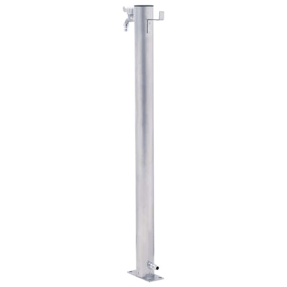 Garden Water Column 40 cm Stainless Steel Round