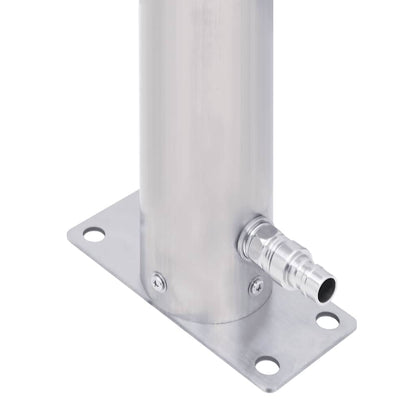 Garden Water Column 80 cm Stainless Steel Round