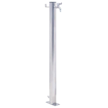 Water Column | Stainless Steel | Tall | Durable | Garden Tap | Round