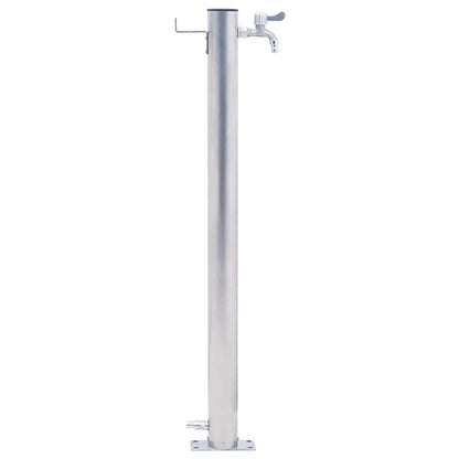Water Column | Stainless Steel | Tall | Durable | Garden Tap | Round