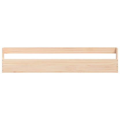 Wall-mounted Shoe Racks 2 pcs 110x9x23 cm Solid Wood Pine