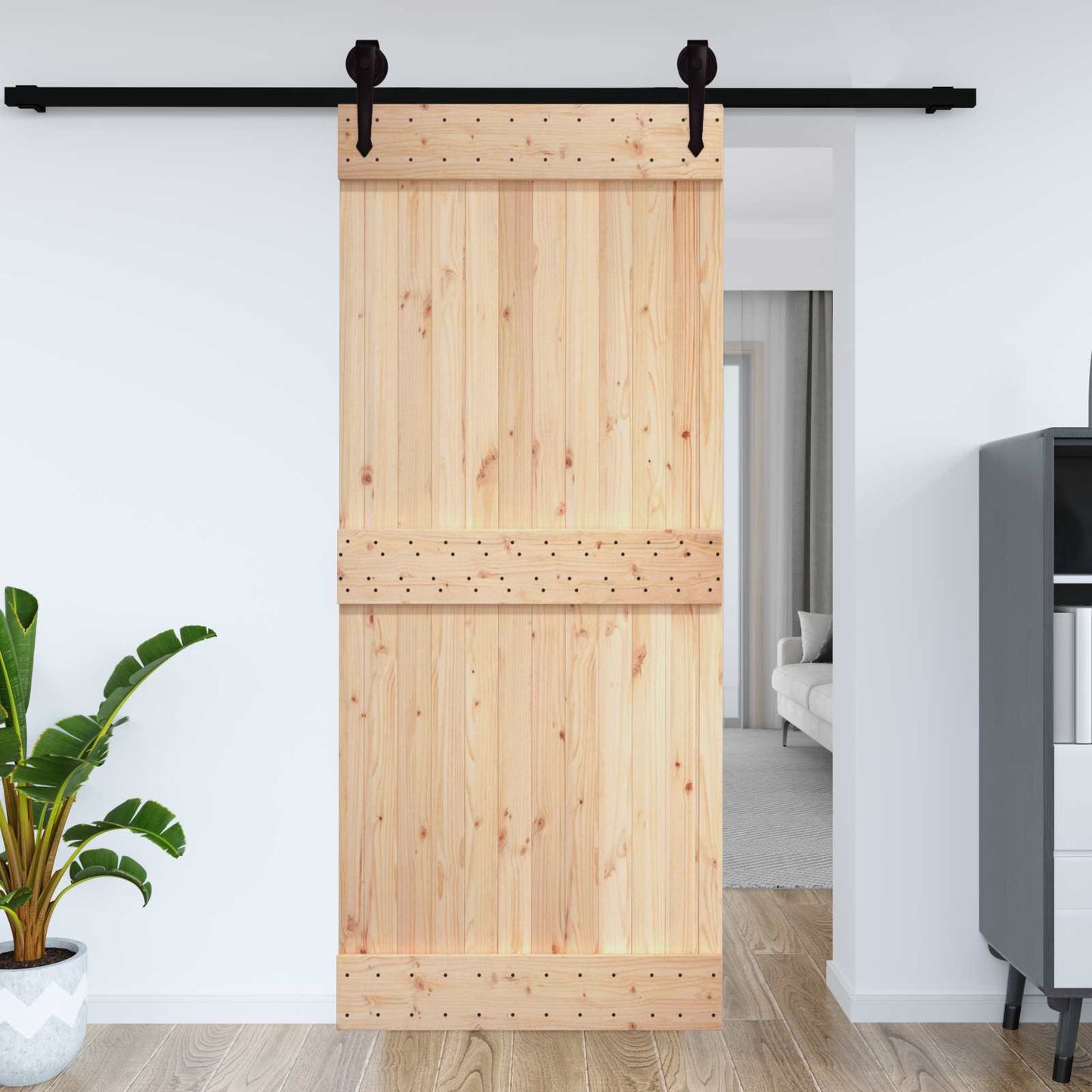 Door NARVIK Natural 70 x 210 cm Solid Pine Wood