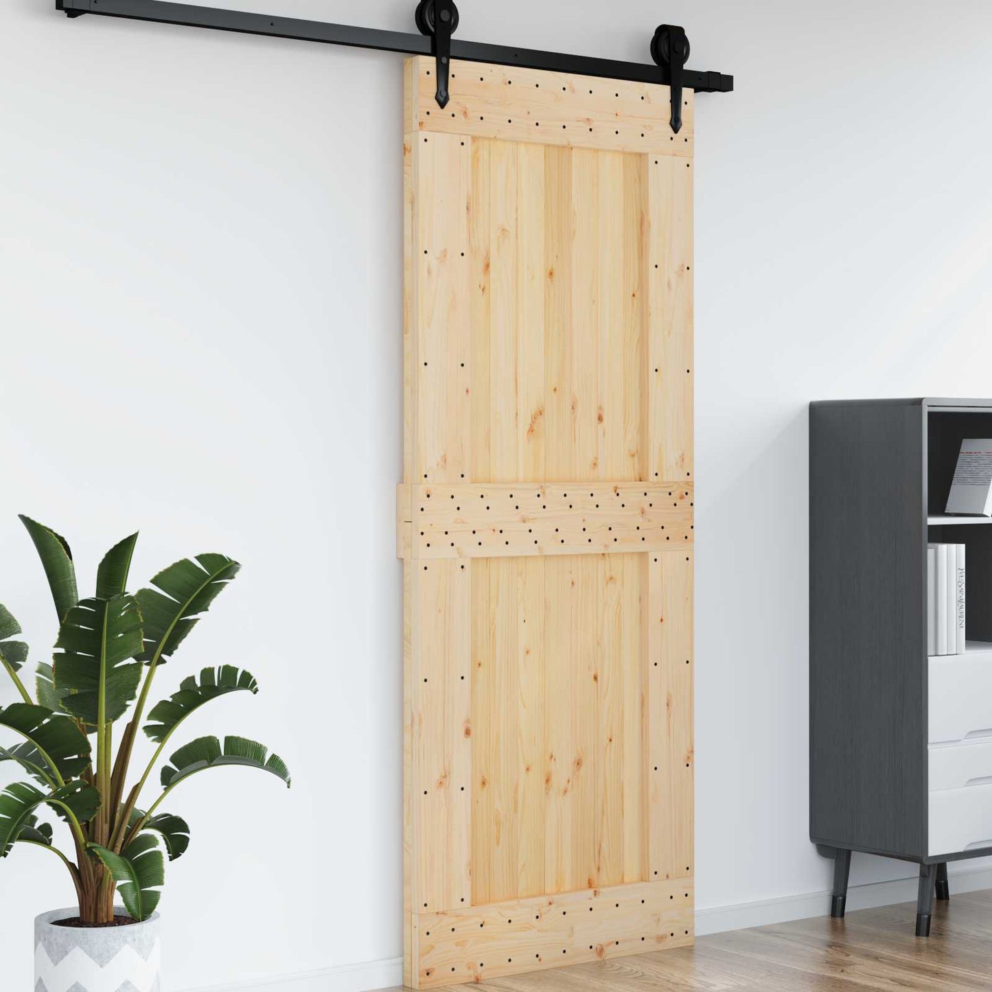 Door NARVIK Natural 90 x 210 cm Solid Pine Wood