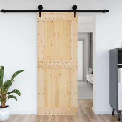 Door NARVIK Natural 90 x 210 cm Solid Pine Wood