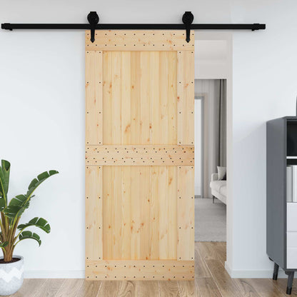 Door NARVIK Natural 100 x 210 cm Solid Pine Wood