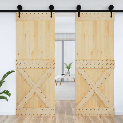 Door NARVIK Natural 85 x 210 cm Solid Pine Wood