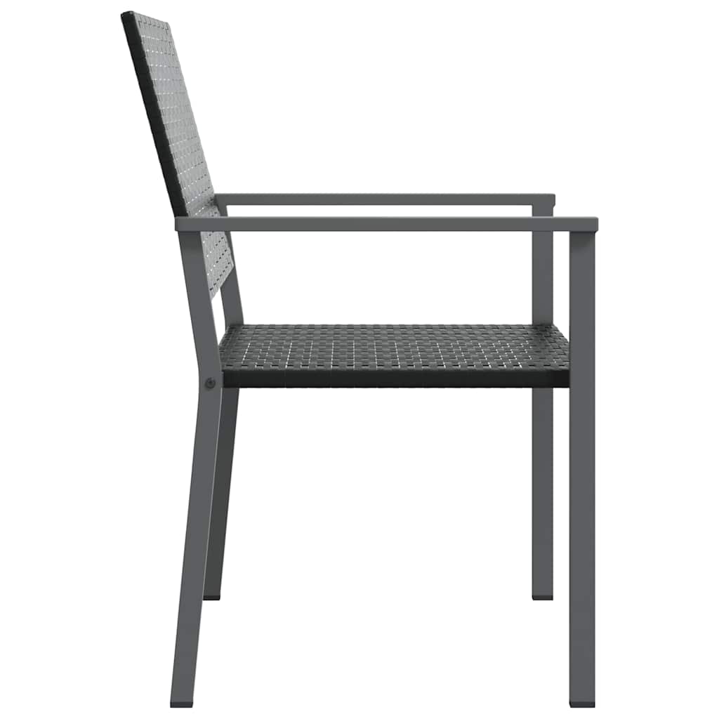 Garden Chairs 4 pcs Black 54x62,5x89 cm Poly Rattan