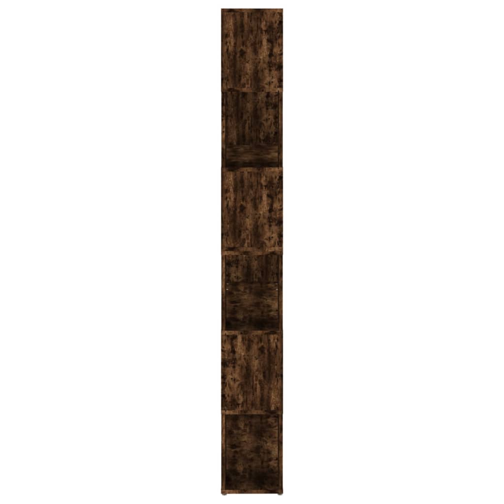 Book Cabinet/Room Divider Smoked Oak 100x24x188 cm