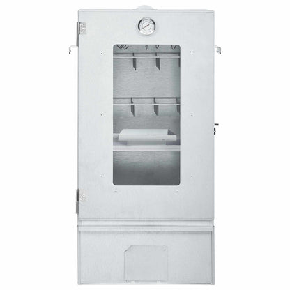 BBQ Oven Smoker with Table Galvanised Steel