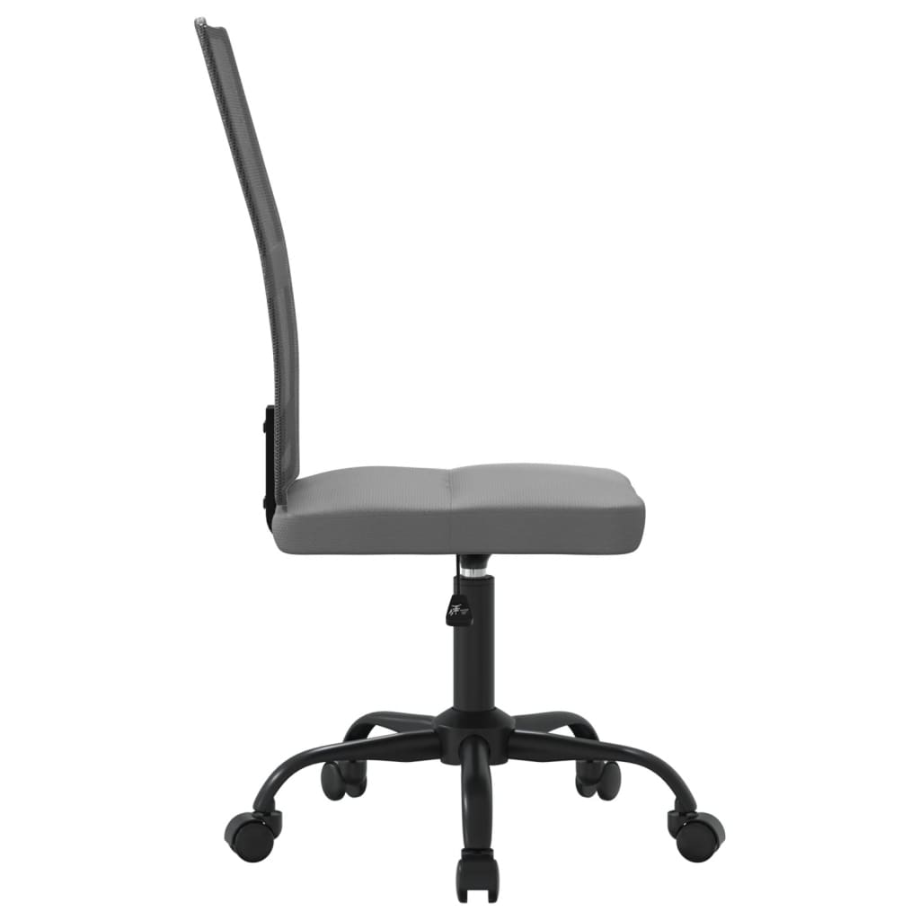 Office Chair Height Adjustable Grey Mesh Fabric