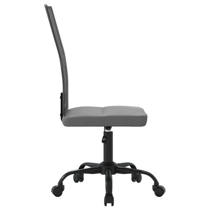 Office Chair Height Adjustable Grey Mesh Fabric