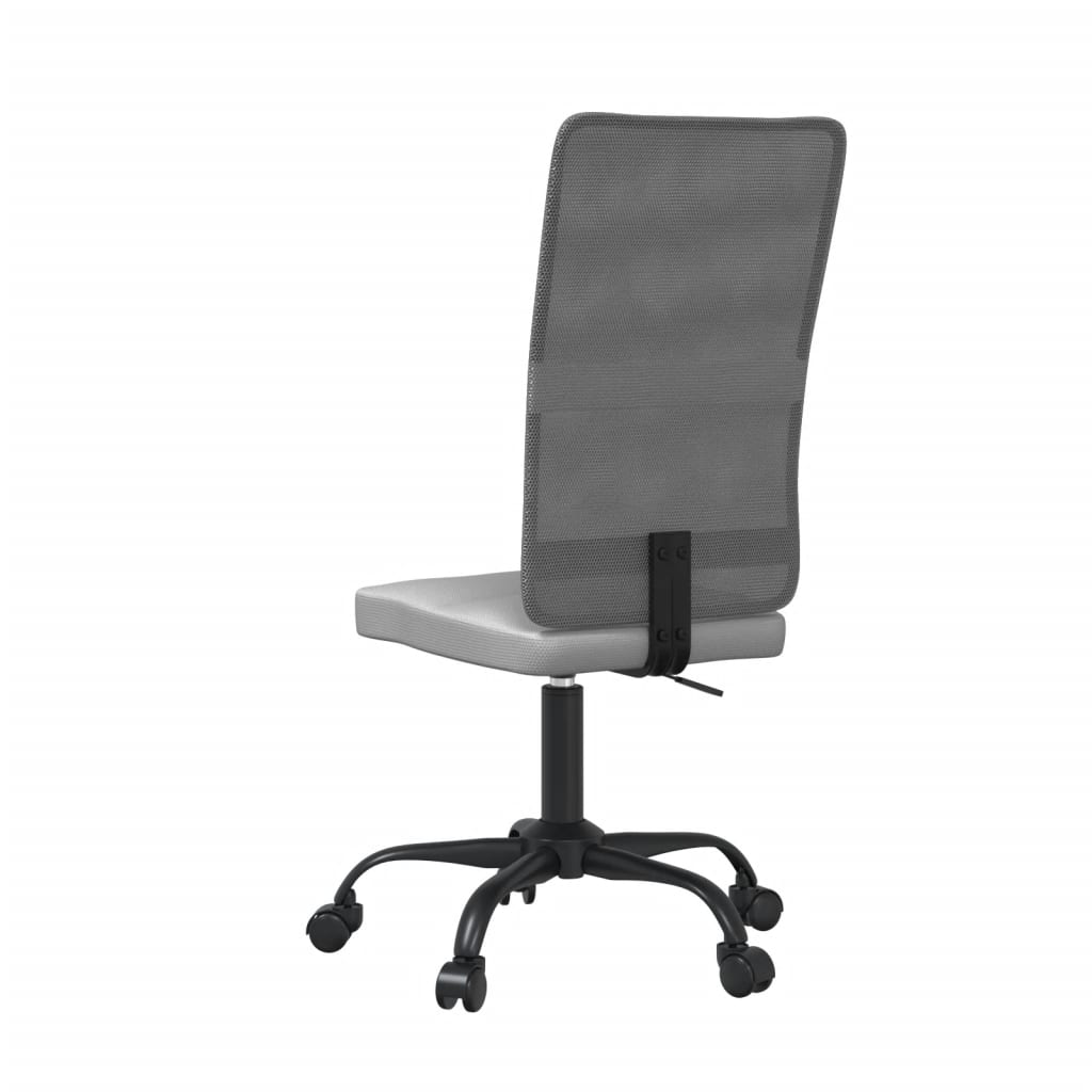 Office Chair Height Adjustable Grey Mesh Fabric