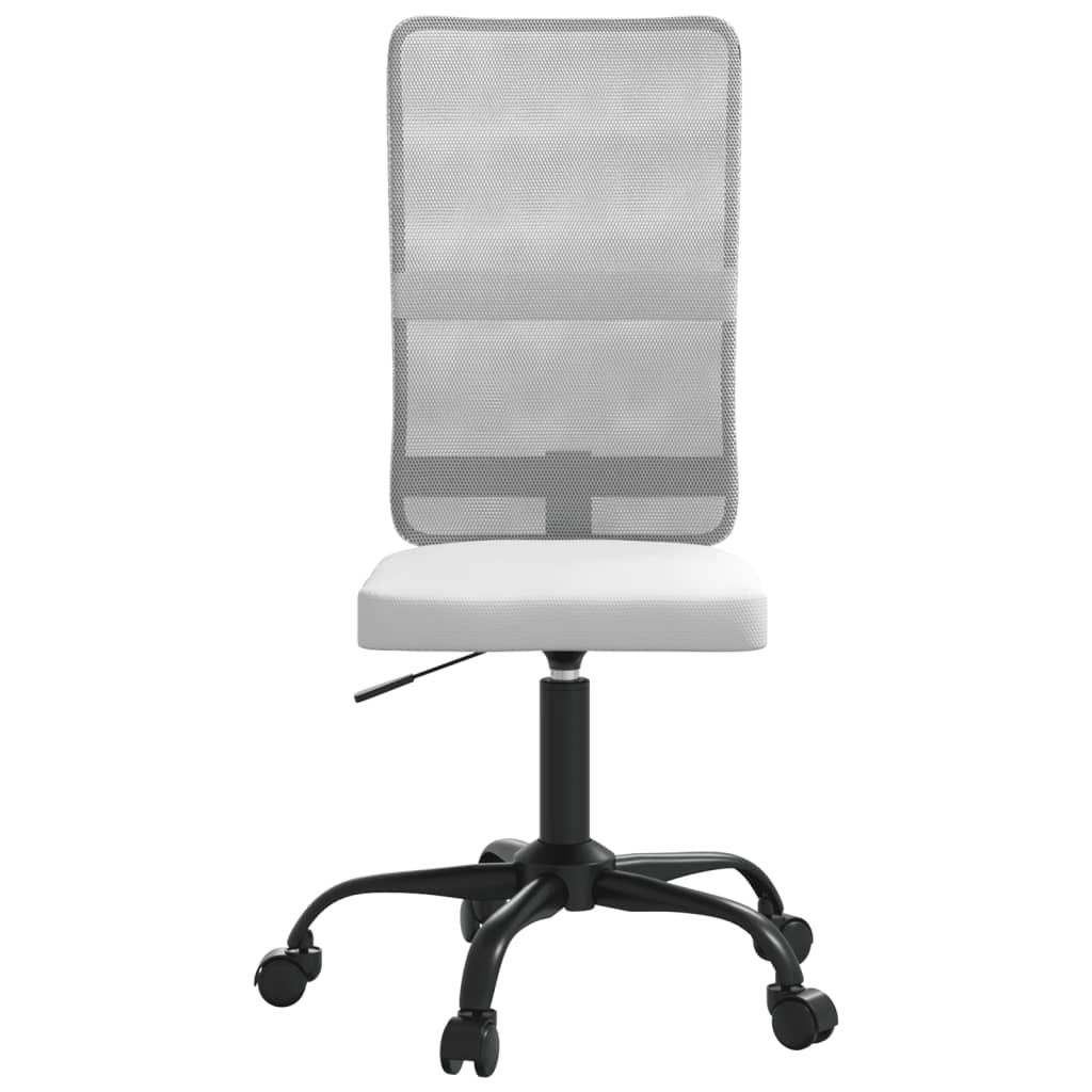 Office Chair Height Adjustable White Mesh Fabric