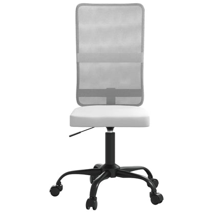 Office Chair Height Adjustable White Mesh Fabric