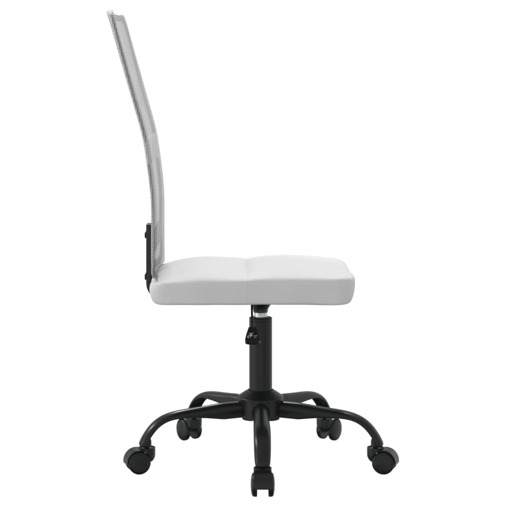 Office Chair Height Adjustable White Mesh Fabric