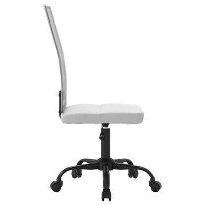 Office Chair Height Adjustable White Mesh Fabric