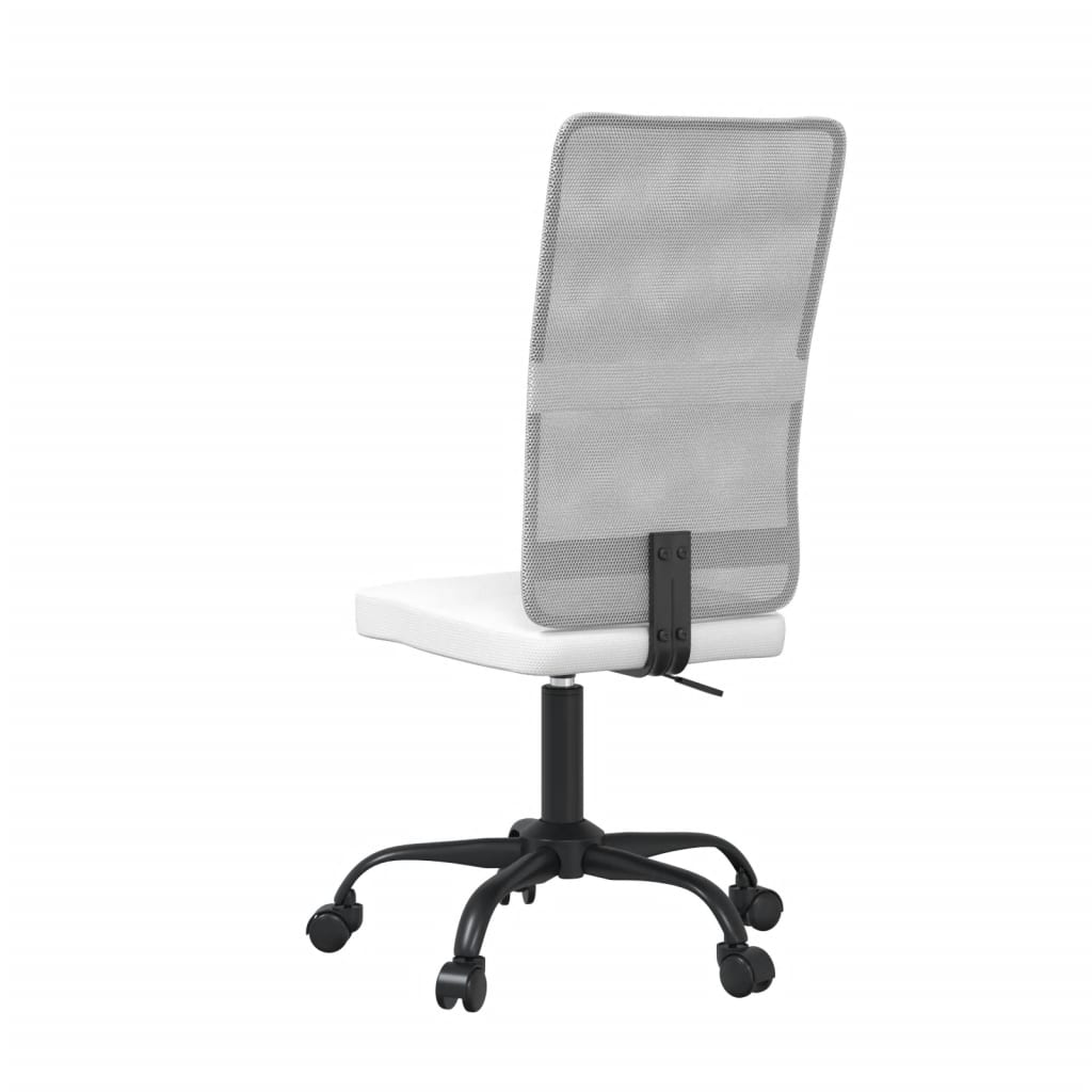 Office Chair Height Adjustable White Mesh Fabric