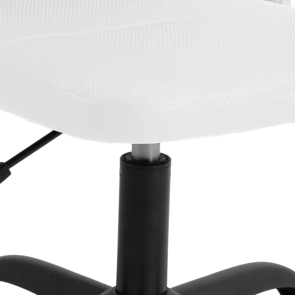 Office Chair Height Adjustable White Mesh Fabric