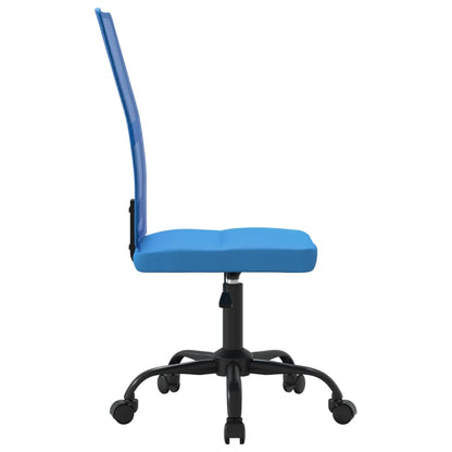 Office Chair Height Adjustable Blue Mesh Fabric