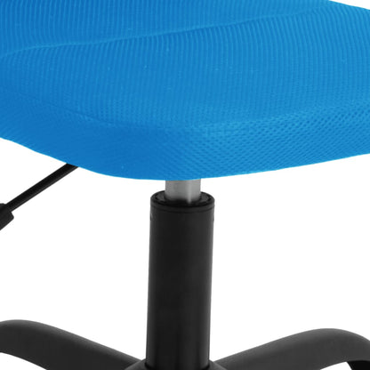 Office Chair Height Adjustable Blue Mesh Fabric
