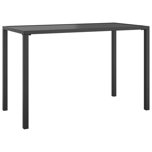 Garden Dining Table | Anthracite | Steel | 110 x 54 x 70 cm | Durable