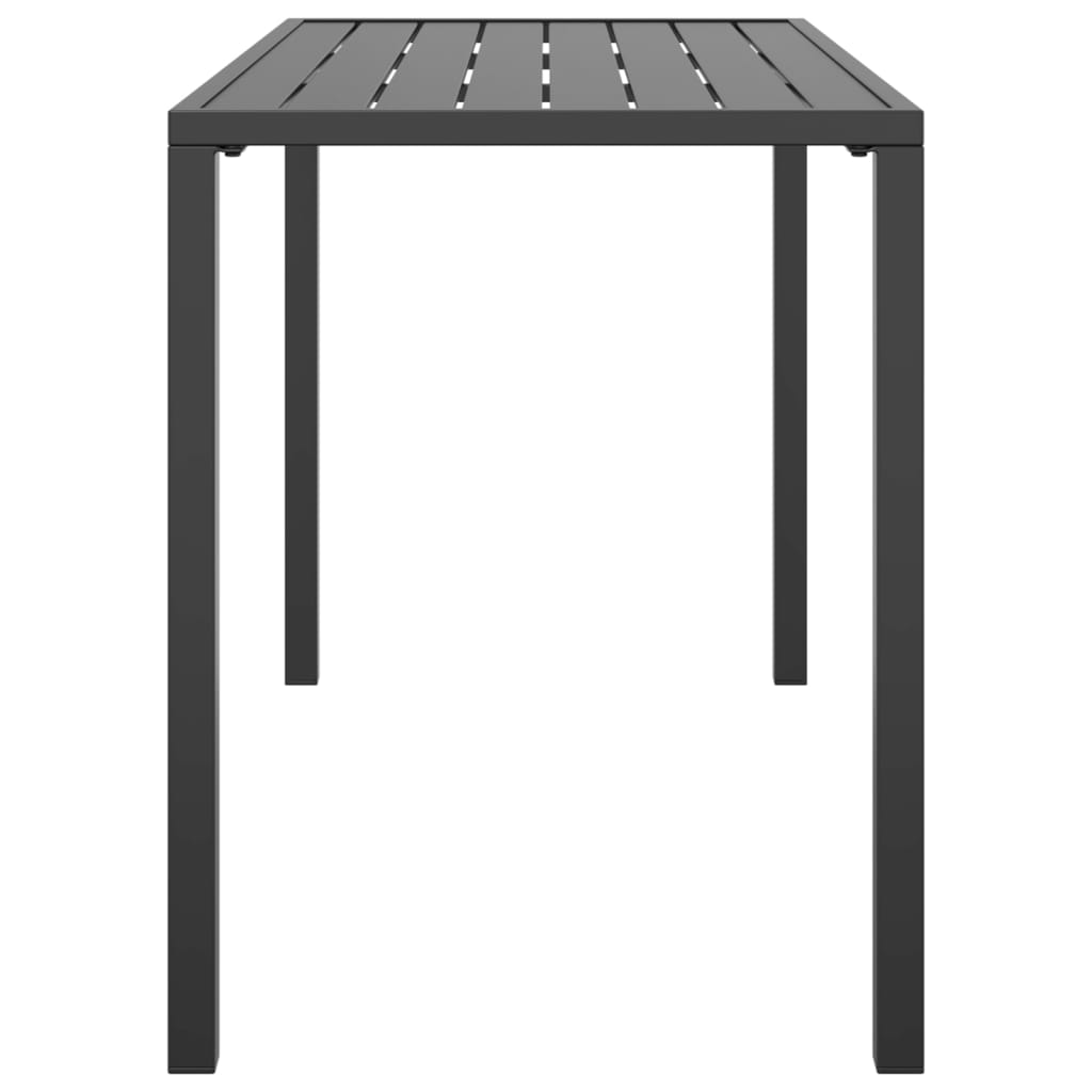 Garden Dining Table | Anthracite | Steel | 110 x 54 x 70 cm | Durable