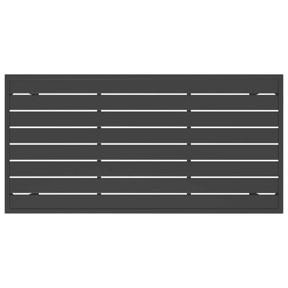 Garden Dining Table | Anthracite | Steel | 110 x 54 x 70 cm | Durable
