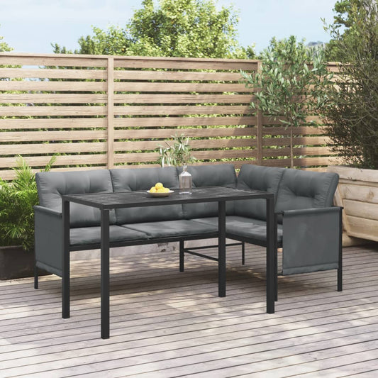 Garden Dining Table | Anthracite | Steel | 110 x 54 x 70 cm | Durable