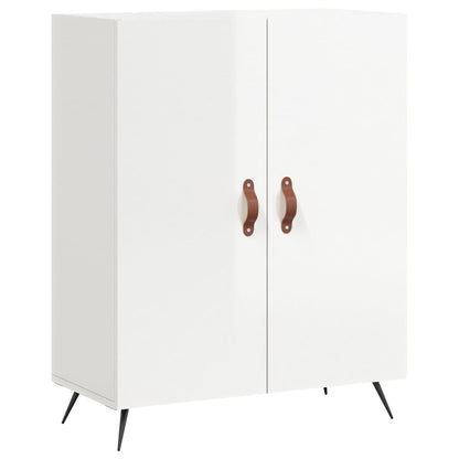 Sideboard High Gloss White 69.5x34x90 cm Engineered Wood